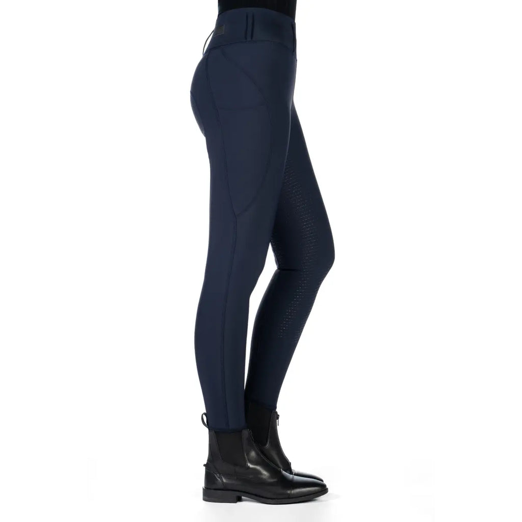 Damskie Legginsy jeździeckie Hkm Jil High Waist Silikon