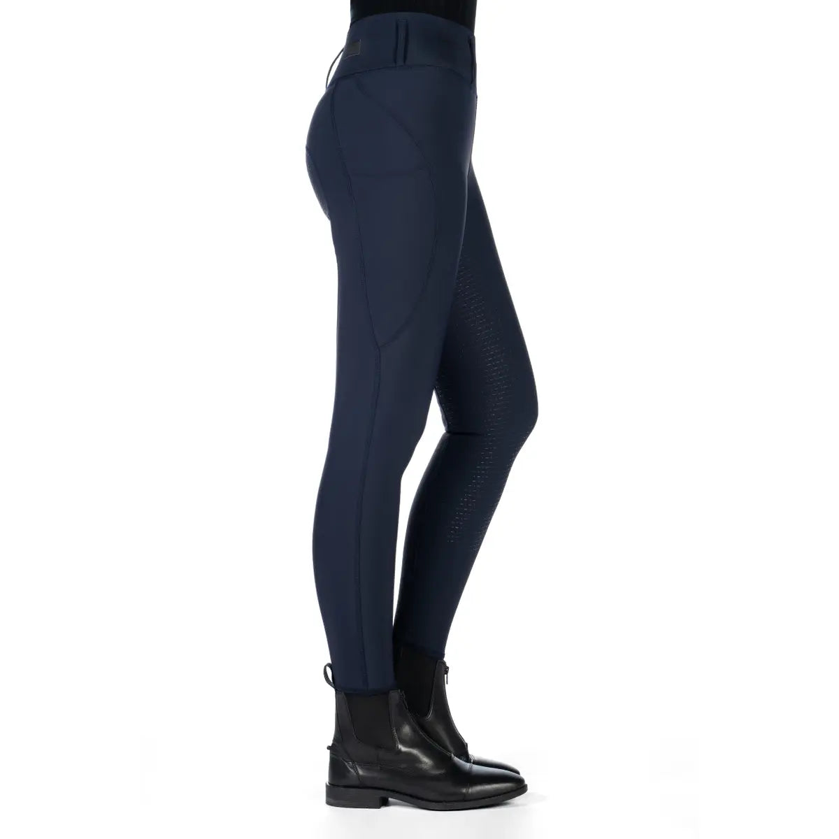 Damskie Legginsy jeździeckie Hkm Jil High Waist Silikon